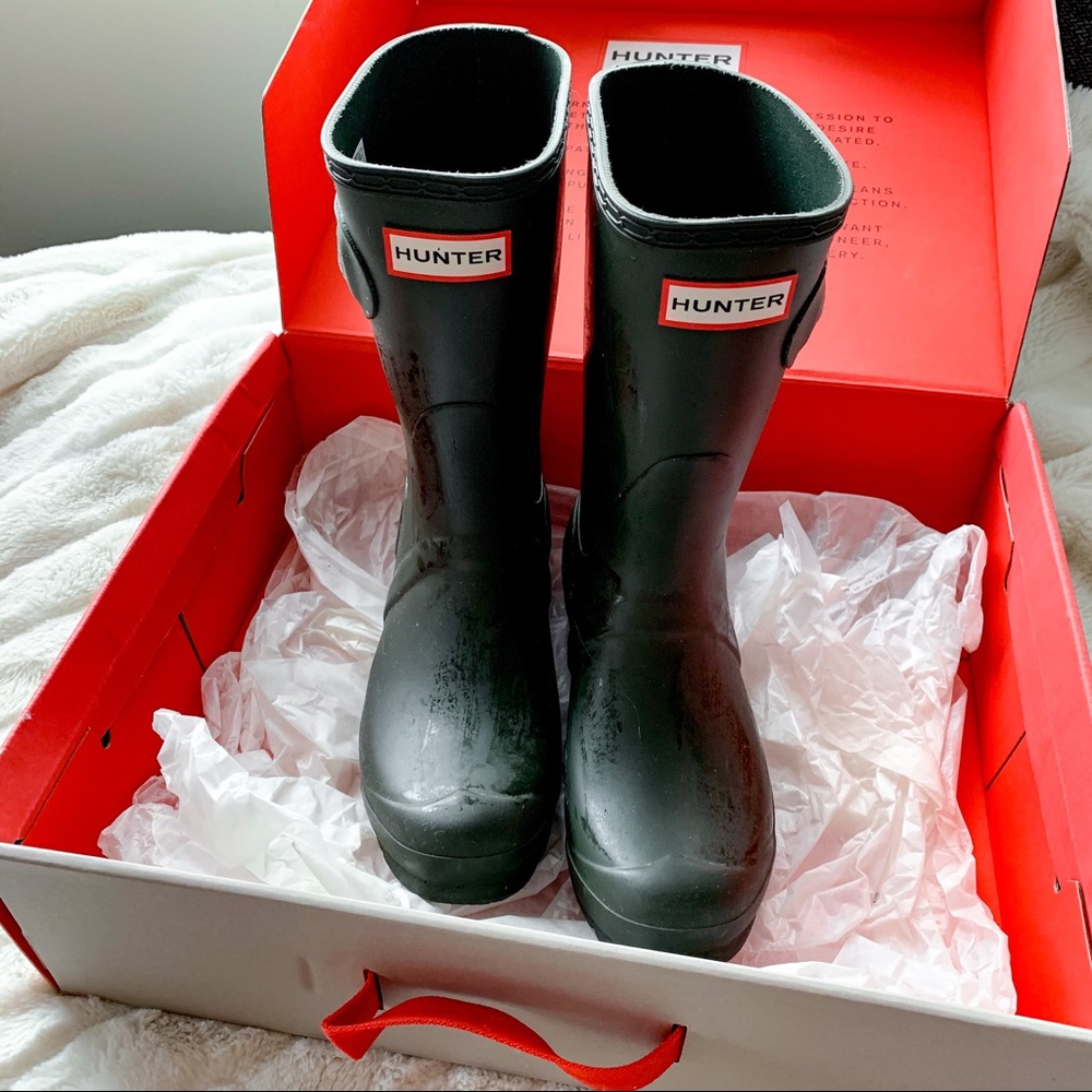 Short Hunter Boots Dark Olive
